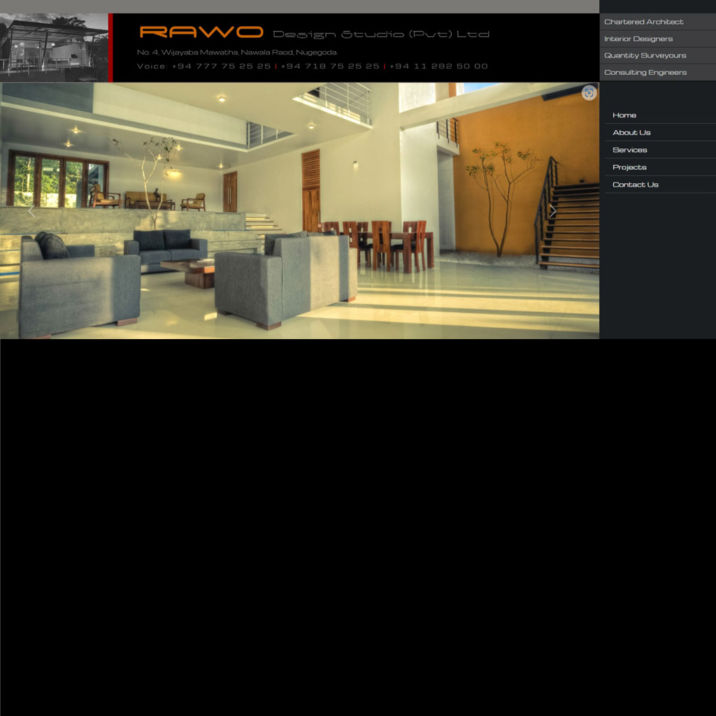 RAWO Design Studio Pvt Ltd, a professional architectural and design firm - New Website Design